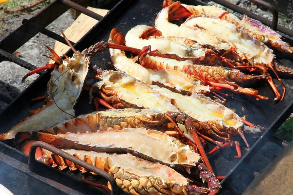 crayfish on the barbeque